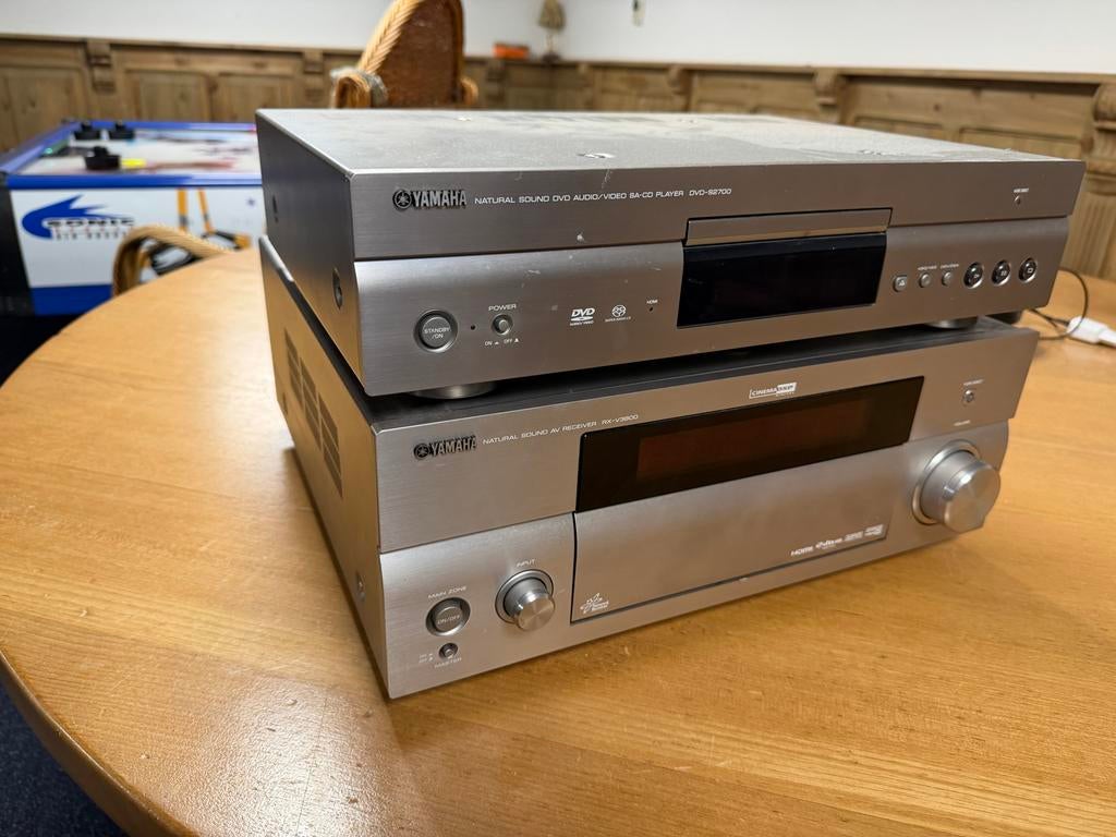 Yamaha Versterker Set: Receiver RX-V3800 & DVD-S2700, Ophalen, Gebruikt, Yamaha, 120 watt of meer