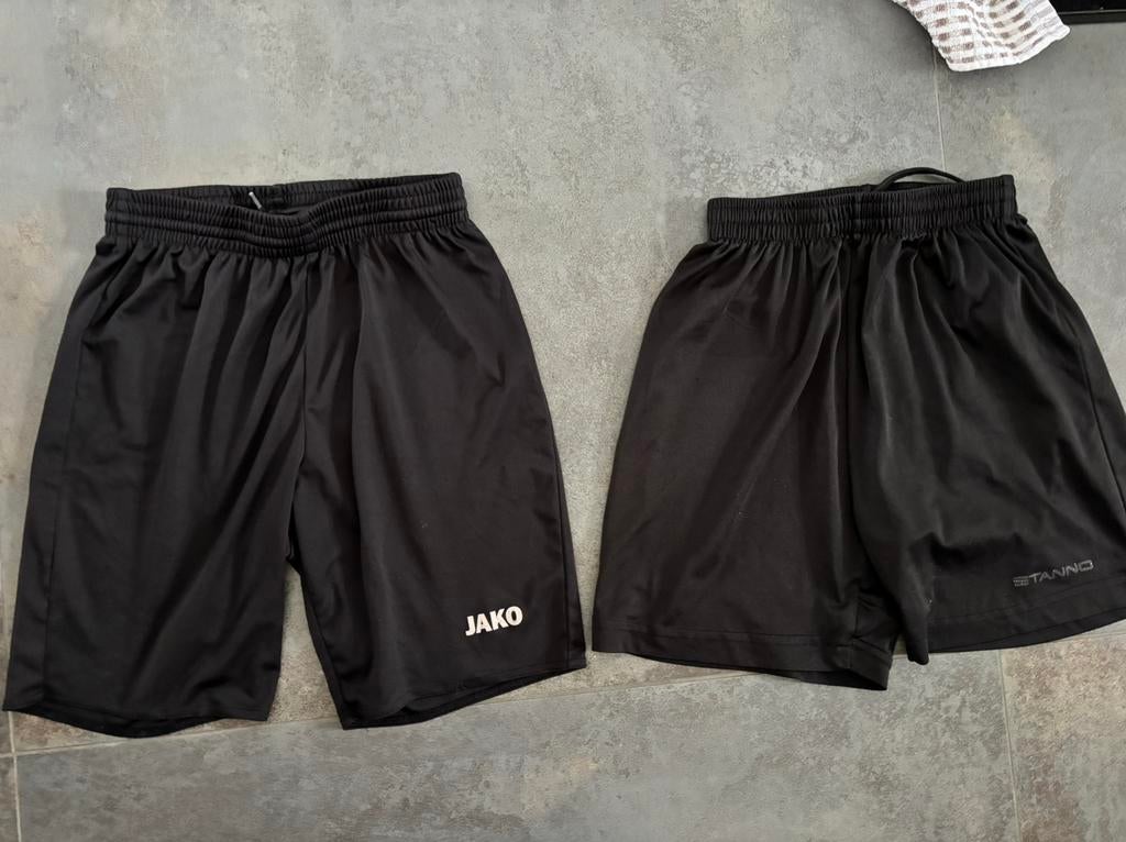 1x Stanno 1xJako 164 voetbal broek broekjes short zwart, Maat XS of kleiner, Ophalen of Verzenden, Gebruikt, Broek