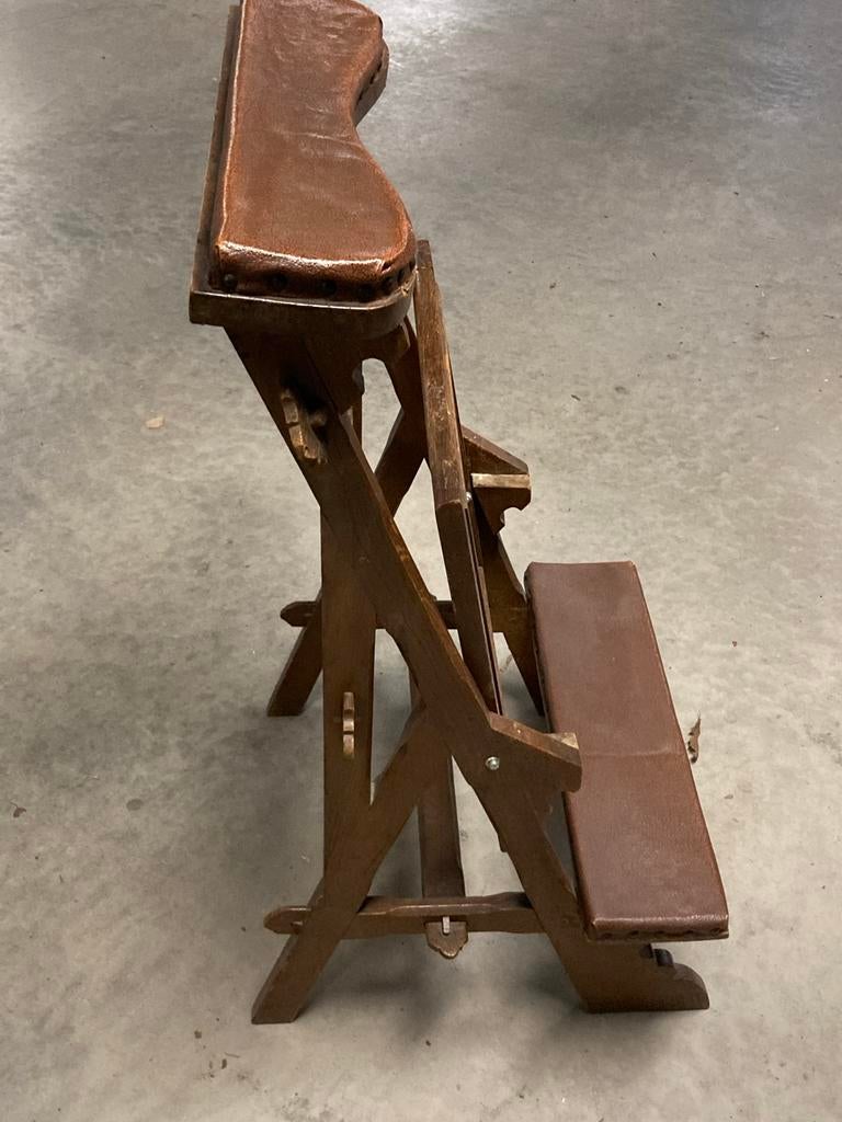 Te koop. Bidstoel met rieten zitting., Antiek en Kunst, Antiek | Religie, Ophalen