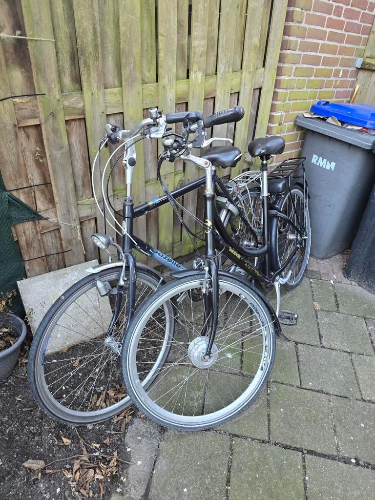 2 opknapfietsen (Gazelle) en Sundvall elektrische fiets, Fietsen en Brommers, Elektrische fietsen, Ophalen, Gebruikt, Gazelle
