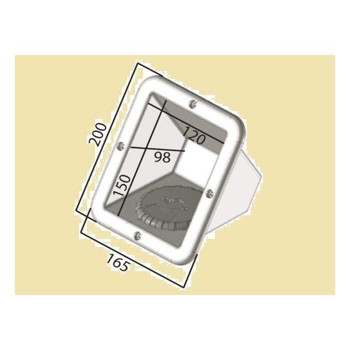 Inbouw kast met deksel - 200x165mm. € 14,95, Watersport en Boten, Ophalen of Verzenden, Nieuw, Overige typen