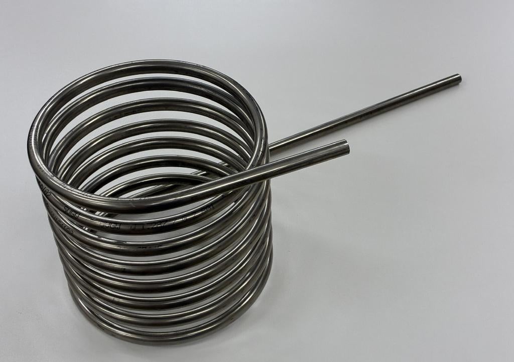 RVS INOX 316 koeling spiraal dompelaar element heatpipe, 30 tot 80 cm, Hoog rendement (Hr), Overige typen, Nieuw