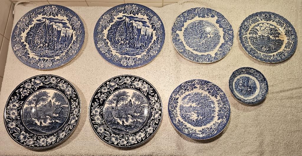 Diverse antieke engelse borden (samen voor 30,= euro), Ophalen of Verzenden