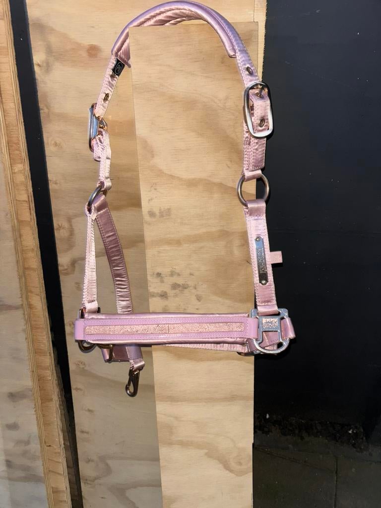 Eskadron halster roze met glitters, Dieren en Toebehoren, Ophalen of Verzenden, Zo goed als nieuw, Overige soorten