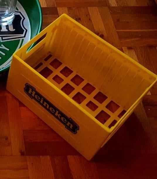Heineken Geel Mini Kratje, Verzamelen, Ophalen of Verzenden, Zo goed als nieuw, Overige typen, Heineken