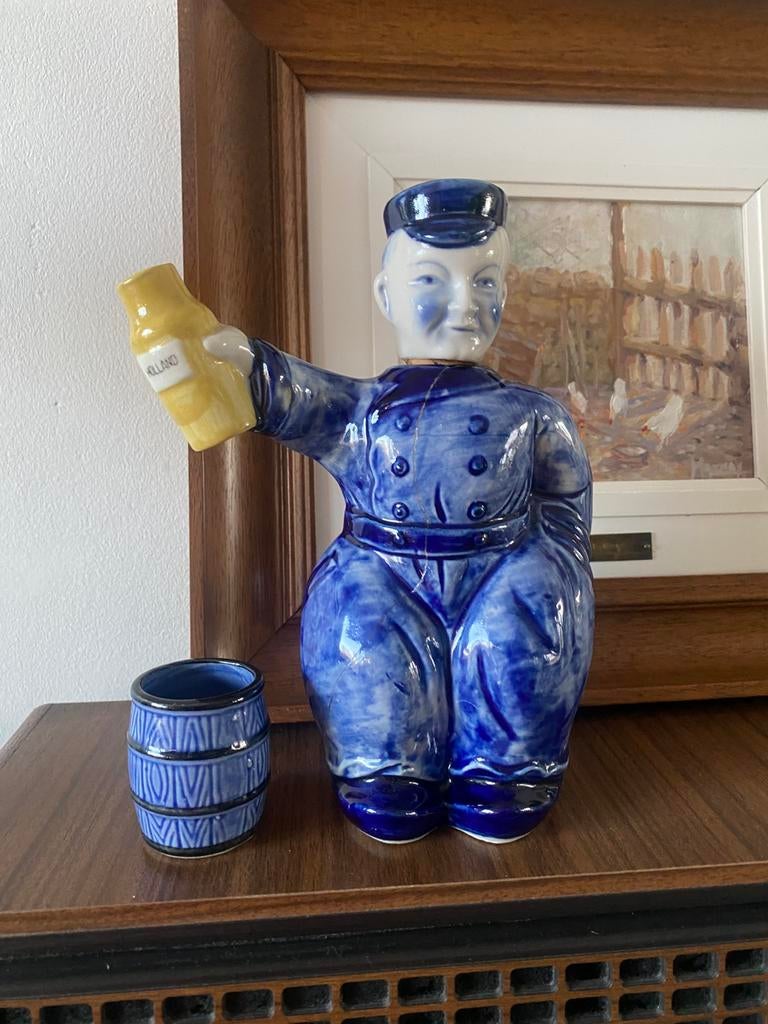 Vintage Jenevermannetje Herford, Overige kleuren, Ophalen of Verzenden, Minder dan 50 cm, Glas