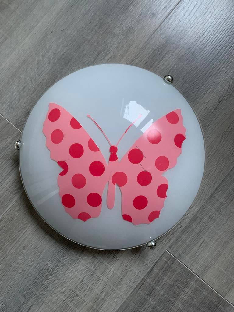 Vlinder lamp, Ophalen, Gebruikt, Glas