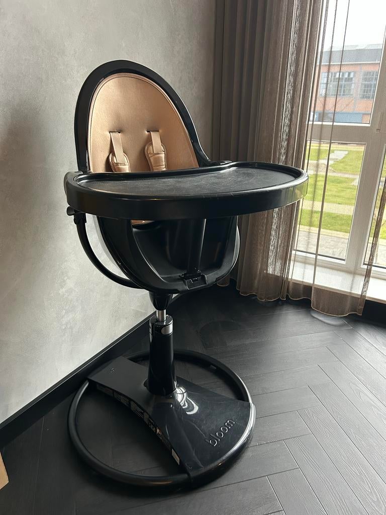 Bloom Fresco Noir Rose Gold Meegroeistoel, Ophalen, Zo goed als nieuw, Meegroeistoel, Afneembaar eetblad