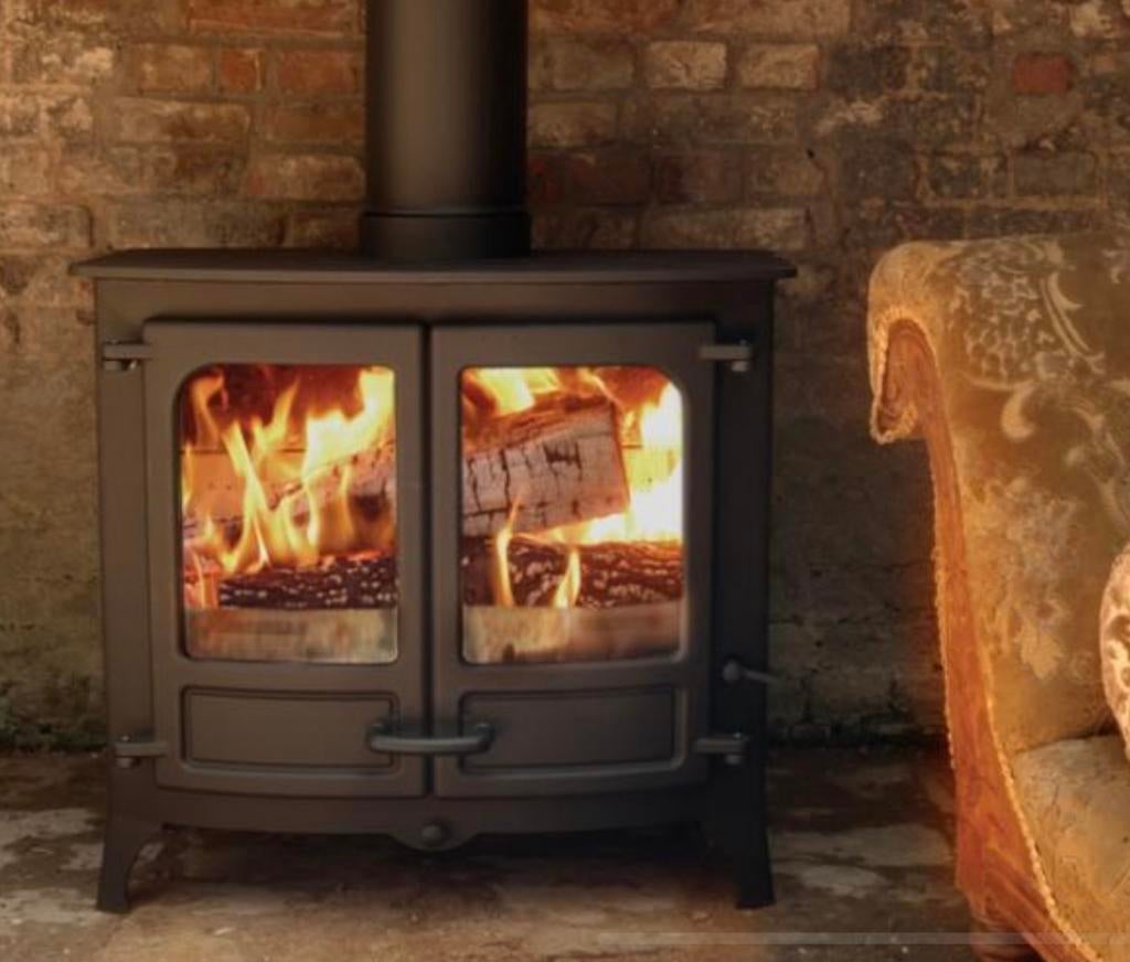 Tekoop charnwood hout cv kachel 9/9 kw, Houtkachel, Ophalen of Verzenden, Zo goed als nieuw, Vrijstaand