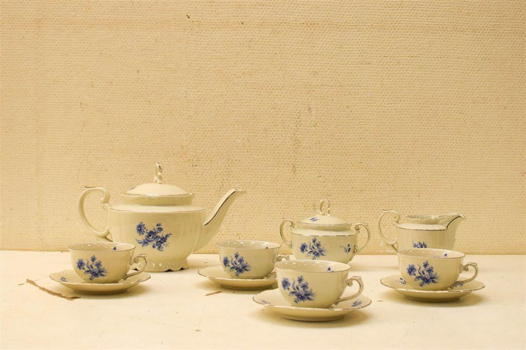 13 delig JGZ H handelsmerk koffie servies 49772, Gebruikt, Ophalen of Verzenden, Bord(en), Wedgwood