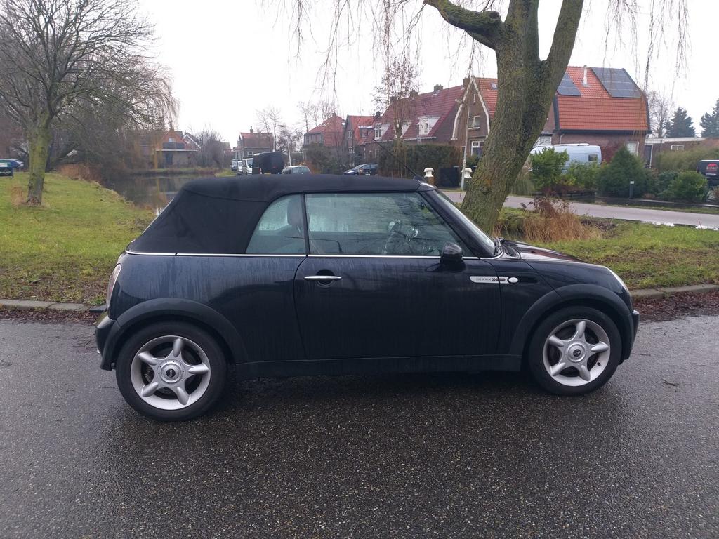 Mini 1.6 16V Cooper Cabrio 2007 Zwart, Auto's, Mini, Bedrijf, Cooper, Benzine, E, Cabriolet, Handgeschakeld, Geïmporteerd, Zwart