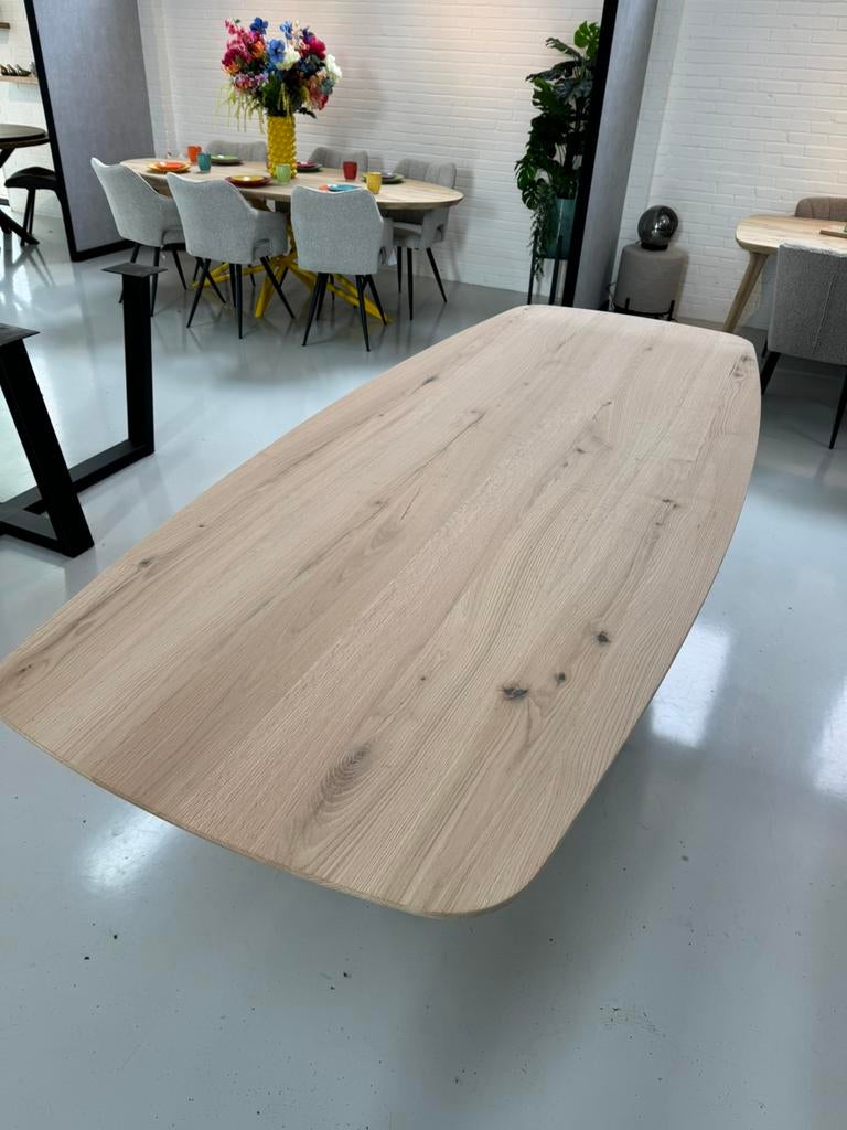 Eiken tafel deens ovaal 240x110cm massief eiken deens ovale, Huis en Inrichting, Tafels | Eettafels, Ophalen of Verzenden, Nieuw