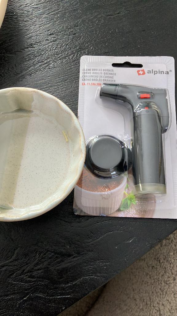 Crème brulee schaaltjes met brander, Ophalen, Nieuw
