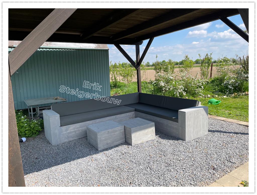 Robuuste Tuinmeubelen Tuinset Loungeset Loungebank Hoekbank, Tuin en Terras, Tuinsets en Loungesets, Verzenden, Steigerhout, Nieuw