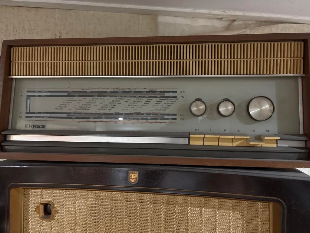 Vintage Erres Radio, Audio, Tv en Foto, Radio's, Ophalen of Verzenden, Gebruikt, Radio