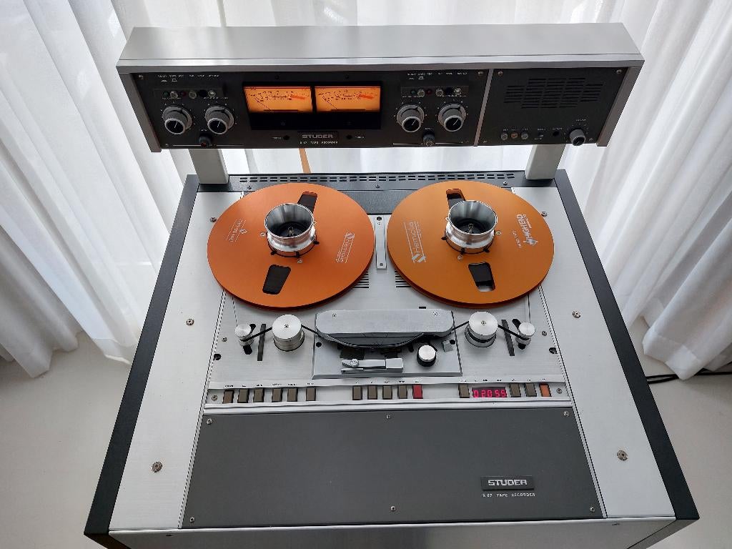 Studer B67 MK2 VU Gereviseerd Topstaat Originele Trolley, Ophalen, Bandrecorder