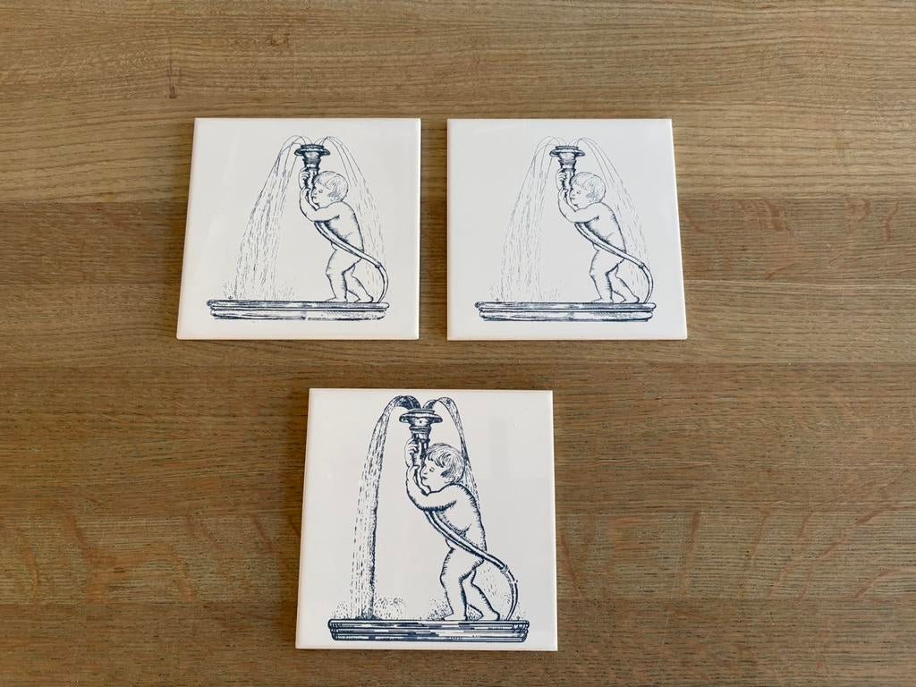 3 mooie vintage tegels van Koninklijke Mosa Maastricht, Antiek en Kunst, Antiek | Keramiek en Aardewerk, Ophalen of Verzenden