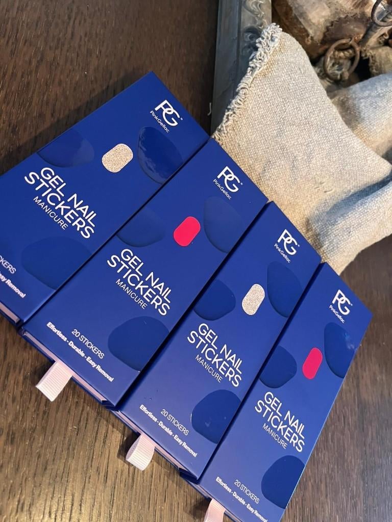 Gel nagel stickers Pink gellac, Overige kleuren, Nieuw, Ophalen of Verzenden, Handen en Nagels