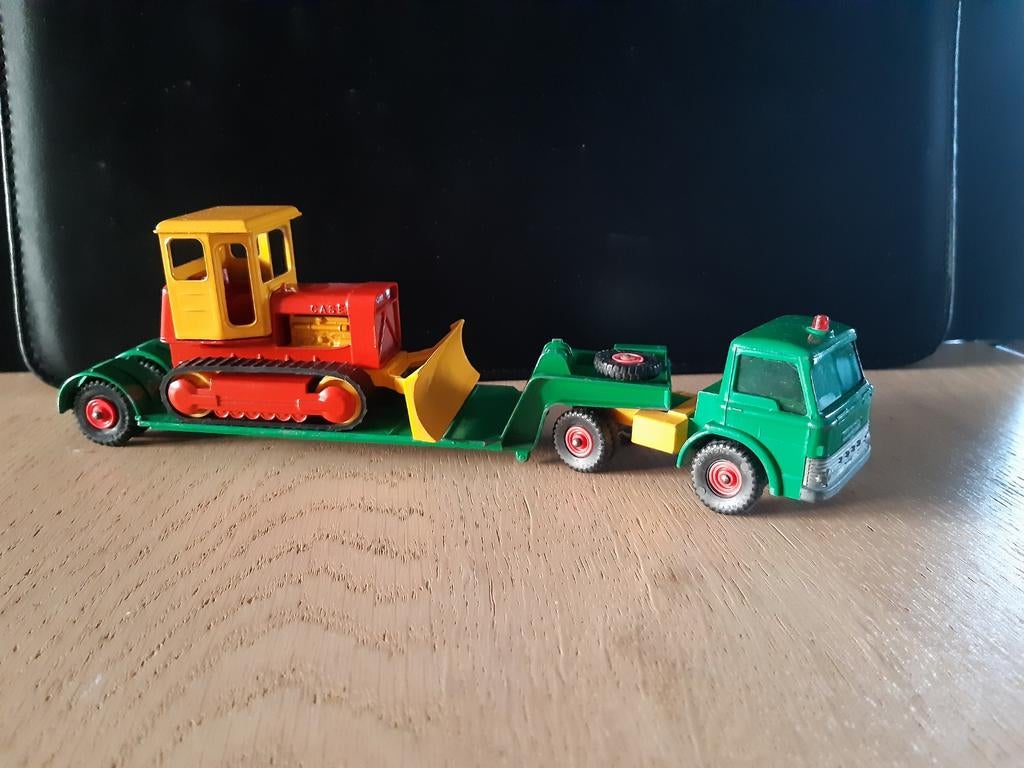 Matchbox Kingsize Ford Tractor oplegger, Ophalen of Verzenden, Gebruikt, Bus of Vrachtwagen