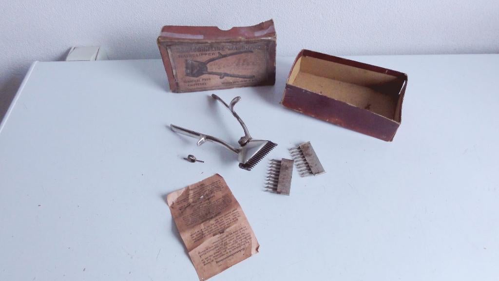 Baardtrimmer Haarschneidemaschine antiek Solingen, Antiek en Kunst, Ophalen of Verzenden