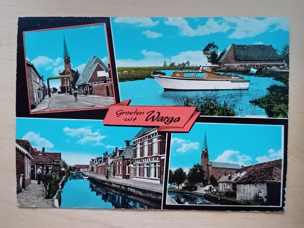 Ansichtkaart Warga, Verzamelen, Ansichtkaarten | Nederland, Ophalen of Verzenden