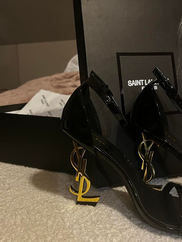 YSL hakken 10 cm – Maat 37 – Nieuw in Doos, Kleding | Dames, Verzenden, Zwart, Zo goed als nieuw, Schoenen met hoge hakken