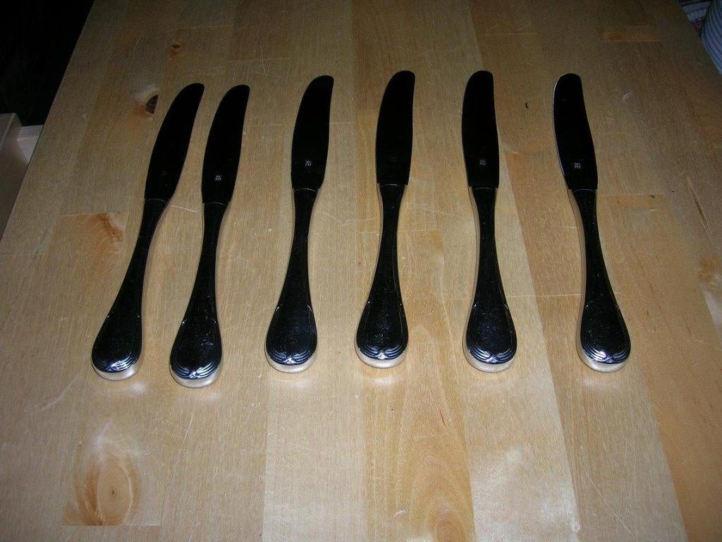 6 nieuwe WMF messen, Gebruikt, Ophalen of Verzenden, Rvs of Chroom, Vaatwasserbestendig