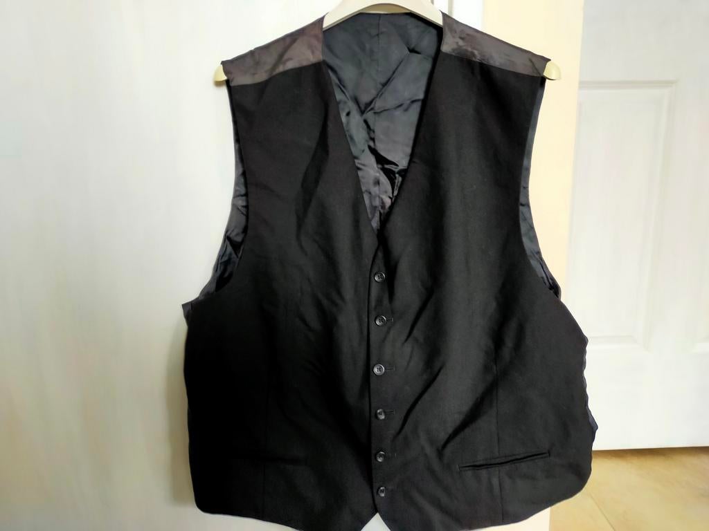 VINTAGE GILET TROUWPAK BOEREN BRUILOFT RETRO L HIPPIE, Maat 52/54 (L), Carnaval, Vintage, Ophalen of Verzenden