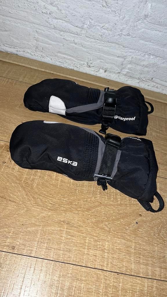 Eska leren wanten waterproof waterdichte handschoenen kind 5, Eska, Jongen of Meisje, Ophalen of Verzenden, Zo goed als nieuw