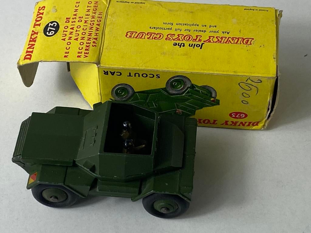 DINKY NO 673- verkenningsvoertuig MET BEMANNING-old stock, Ophalen of Verzenden, Nieuw, Auto, Dinky Toys