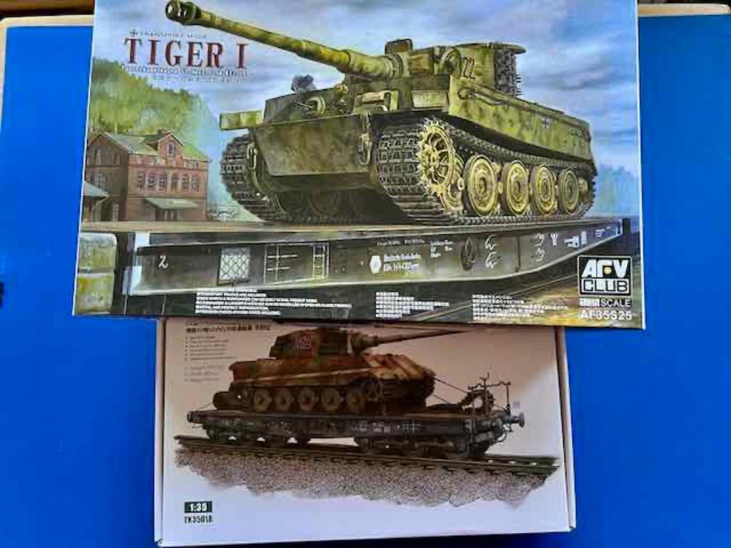 AFV TIGER & SSYMS wagon Transport set 1/35 AF35S25, Tank, Italeri, Verzenden, 1:32 tot 1:50