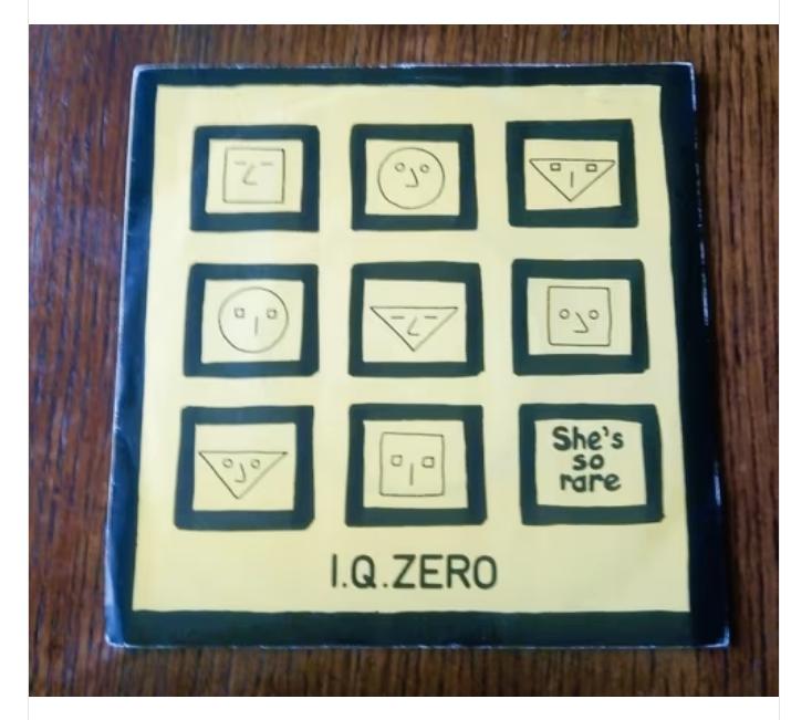 original single- I.Q Zero- she's so rare uit 1980, Overige genres, 7 inch, Single, Ophalen of Verzenden