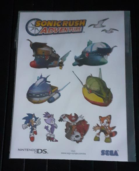 Sonic Rush Adventure Sticker Promo Sealed Stickers Sega, Verzenden, Nieuw, Overige typen