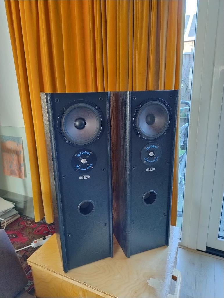 Heco Professional 4000 Luidsprekers - Briljante laagweergave, Gebruikt, 60 tot 120 watt, Front, Rear of Stereo speakers, Ophalen