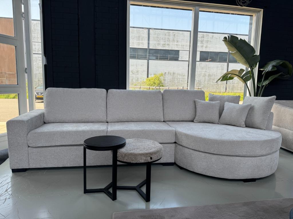 Direct leverbaar| Boucle hoekbank | cirkel eiland | Utrecht, Ophalen, 125 tot 150 cm, 4131 NH, Hoekbank