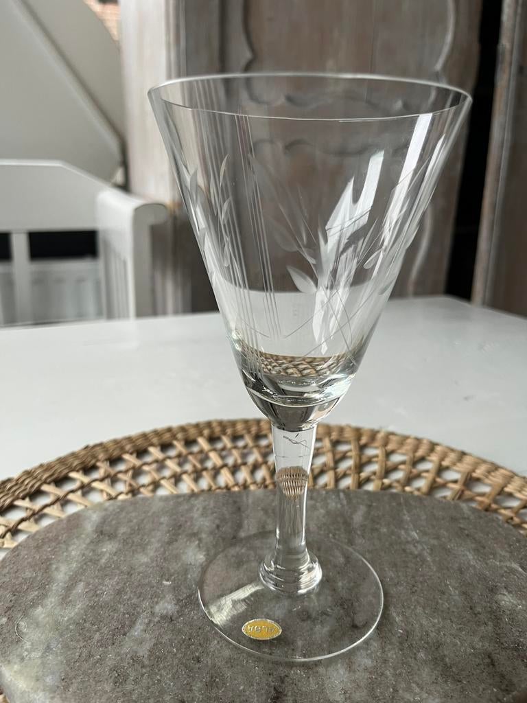 Mooi vintage kristallen  wijnglas ‘ALBA’, Ophalen of Verzenden