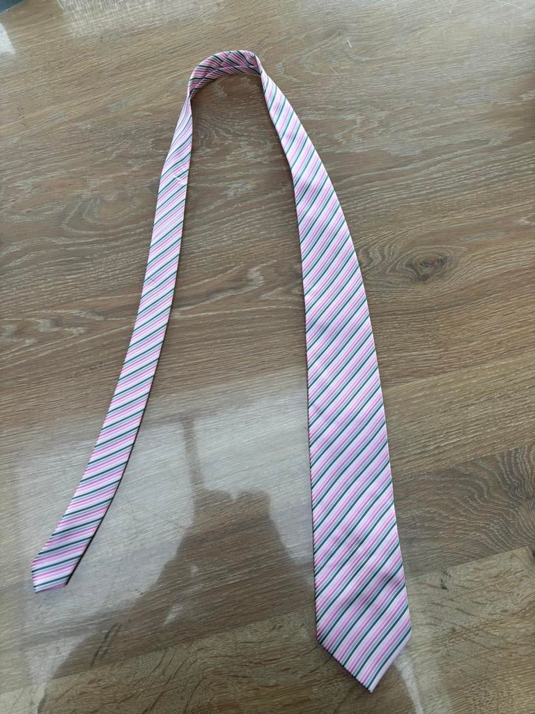 Stropdas kingfield roze grijs, Ophalen of Verzenden, Zo goed als nieuw, Roze, Met patroon