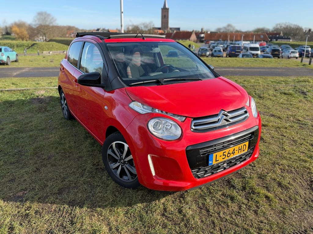 Citroën C1 1.0 VTi 72PK ETG 5D 2021 Rood, Voorwielaandrijving, Zwart, 4 stoelen, C1