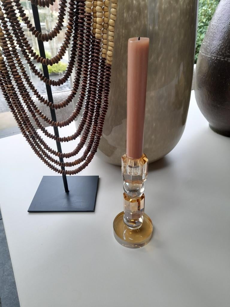 Mooie kaarsenstandaard, Nieuw, Ophalen of Verzenden, Overige materialen, Bruin