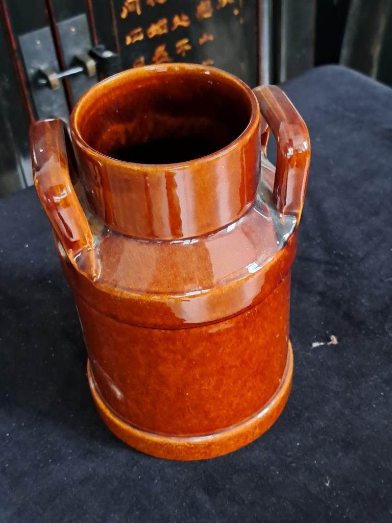 Vaas in vorm  melkbus, Huis en Inrichting, Woonaccessoires | Vazen, Overige kleuren, Aardewerk of Porselein, Ophalen of Verzenden