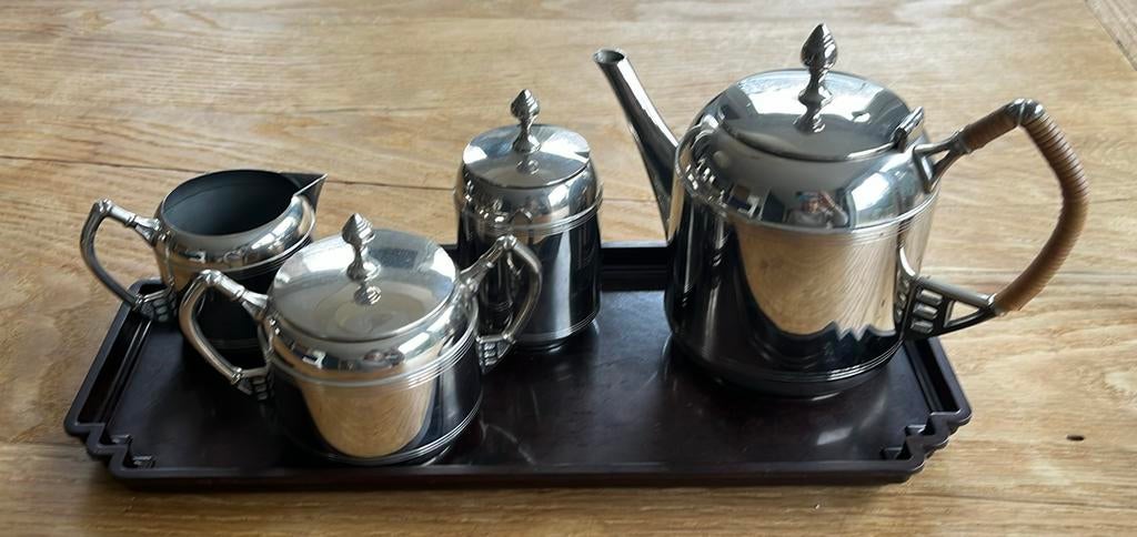 Rio Tiel 234 theeservies art deco 100 jr oud, Ophalen of Verzenden