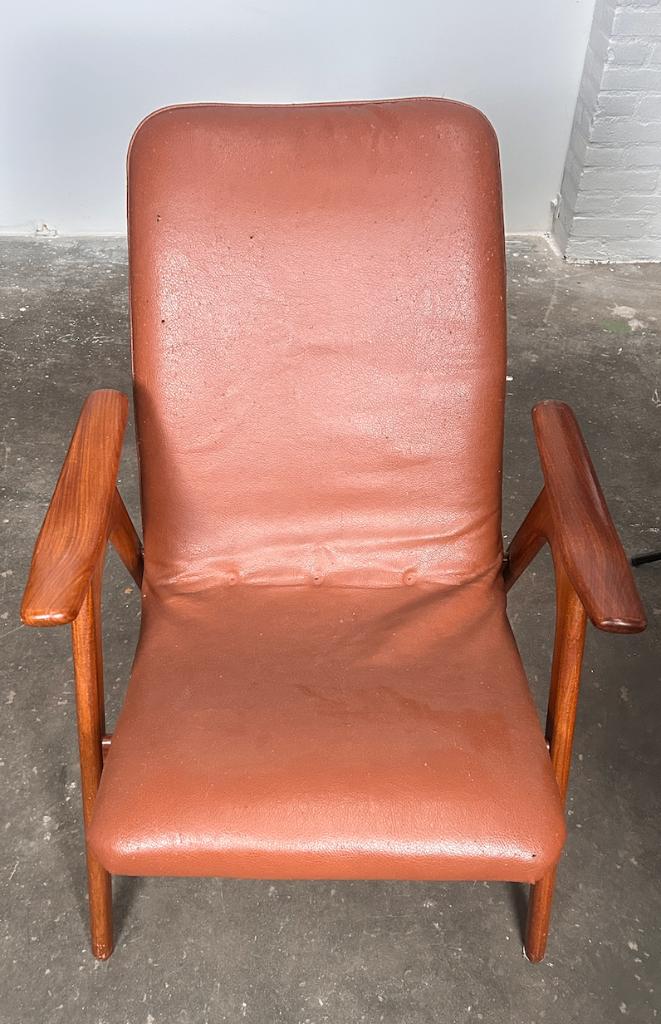 Louis van teeffelen, Huis en Inrichting, Stoelen, Gebruikt, Eén, Leer, Bruin, Ophalen