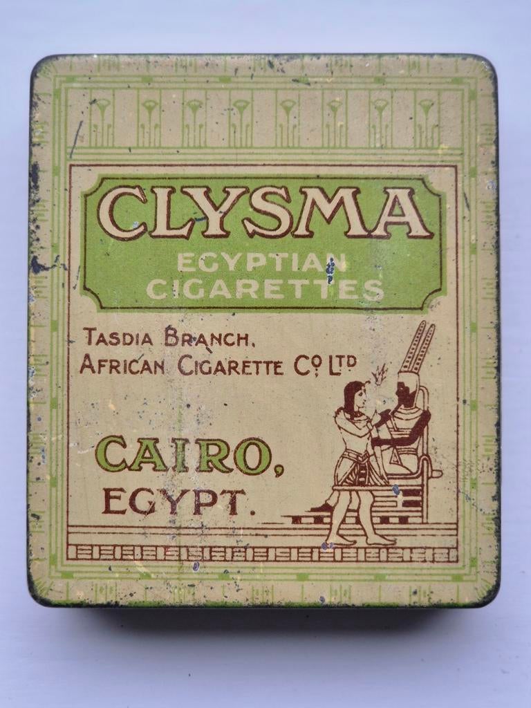 Clysma Cairo Egypte Cigarettes blik, Ophalen of Verzenden, Gebruikt, Overige