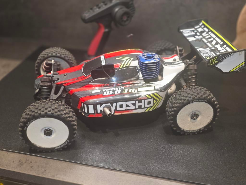 Kyosho nitro, Gebruikt, Auto offroad, Ophalen of Verzenden, Nitro
