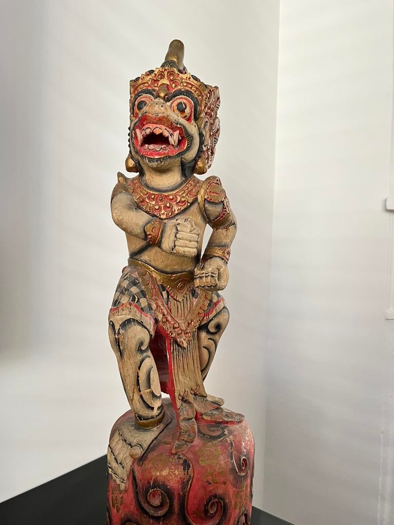 Hanuman Bali kris drager Indonesië houtsnijwerk, Ophalen of Verzenden, Zo goed als nieuw