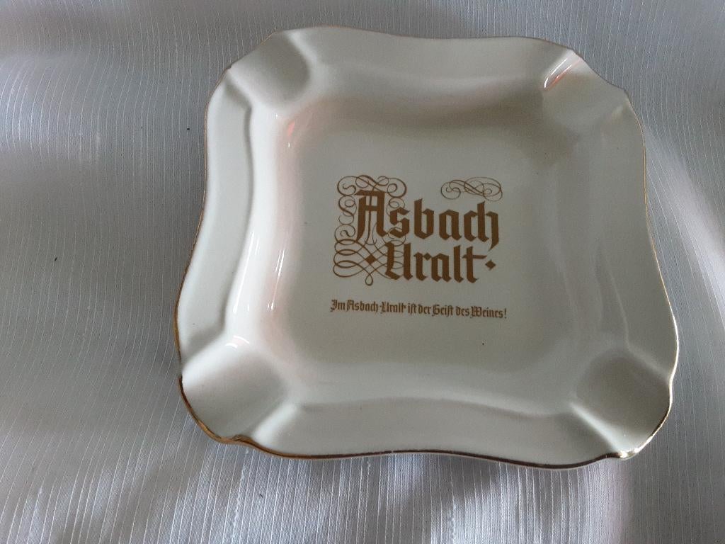 ASBACH URALT asbak, 14x14 cm, Verzamelen, Ophalen of Verzenden, Zo goed als nieuw, Gebruiksvoorwerp