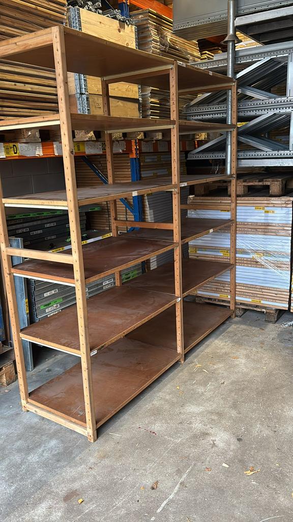 Wedeka stelling 60cm diep, 30 meter, Huis en Inrichting, Kasten | Stellingkasten, Gebruikt, Ophalen