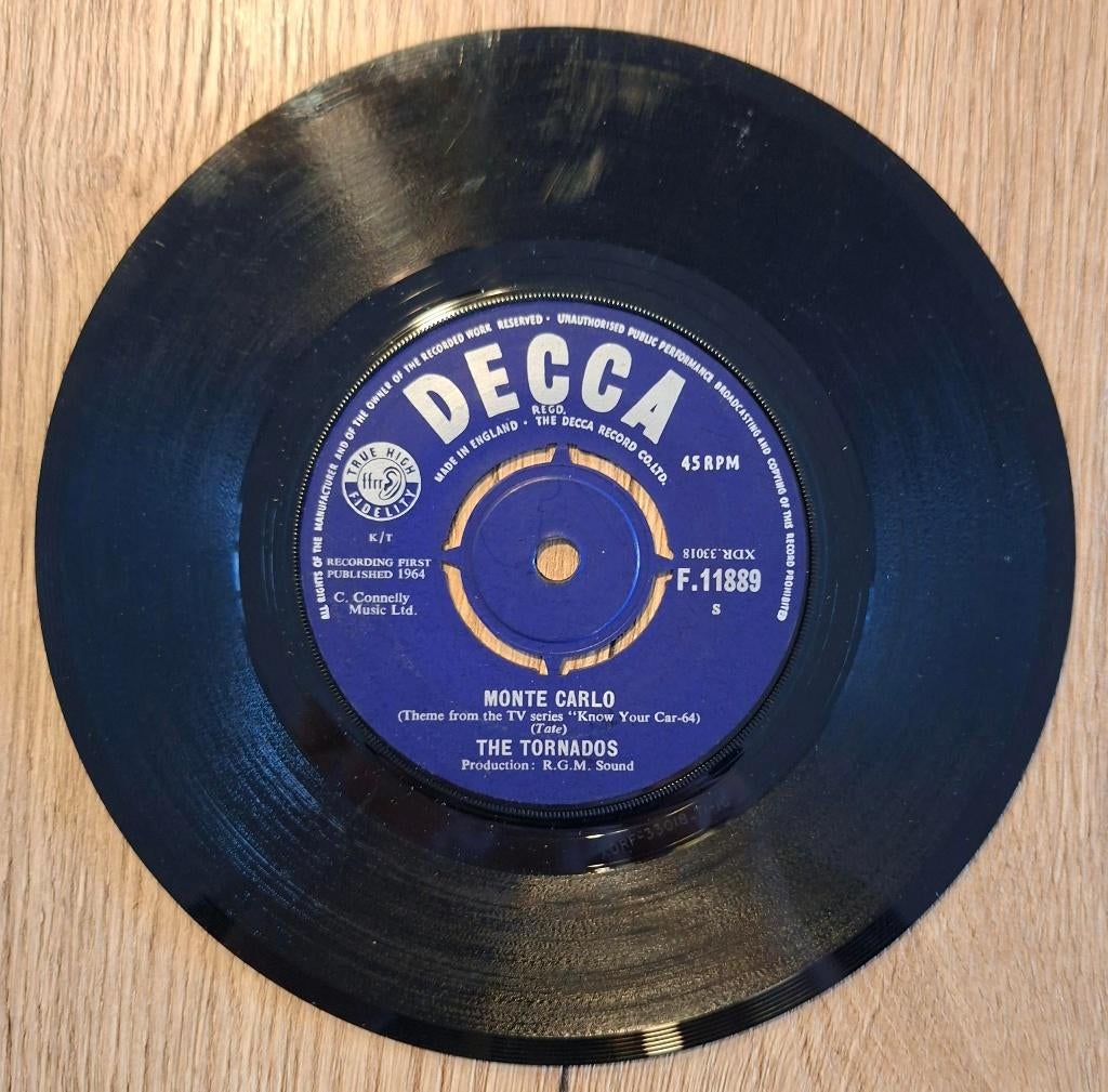 Tornados single Monte Carlo, Gebruikt, 7 inch, Single, Ophalen of Verzenden