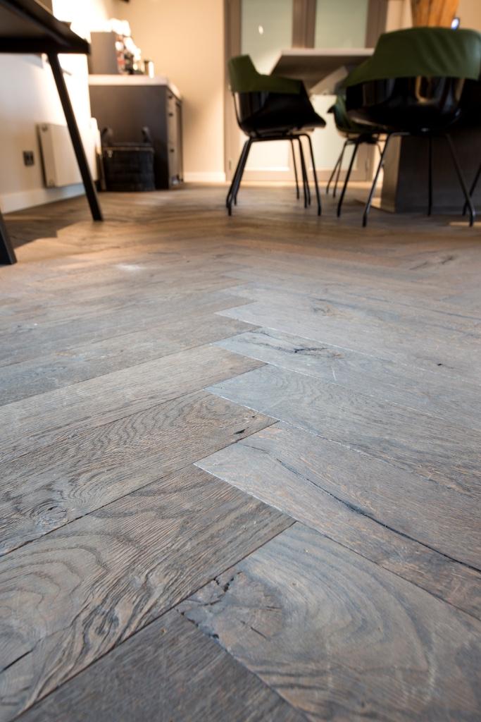 Eiken tapis visgraat vloer geplaatst v.a.€ 99,00 all-in, Ophalen of Verzenden, Nieuw, 25 tot 50 m², Parket