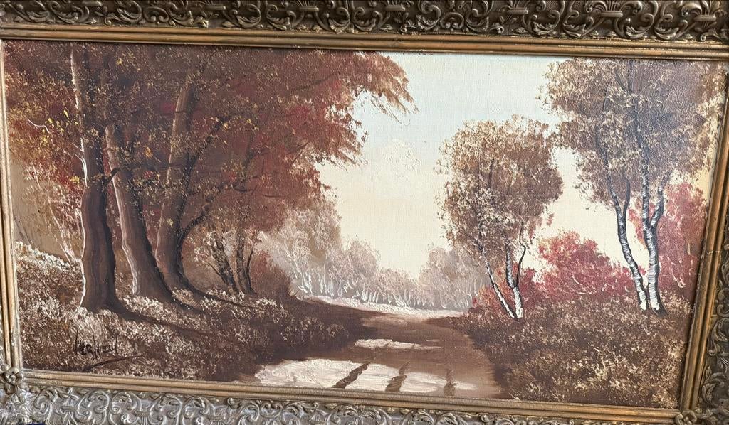 Schilderij van Jan Verheul - Boslandschap, Antiek en Kunst, Ophalen of Verzenden